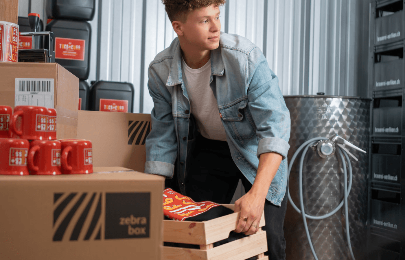 Zebrabox Warenlager Startup
