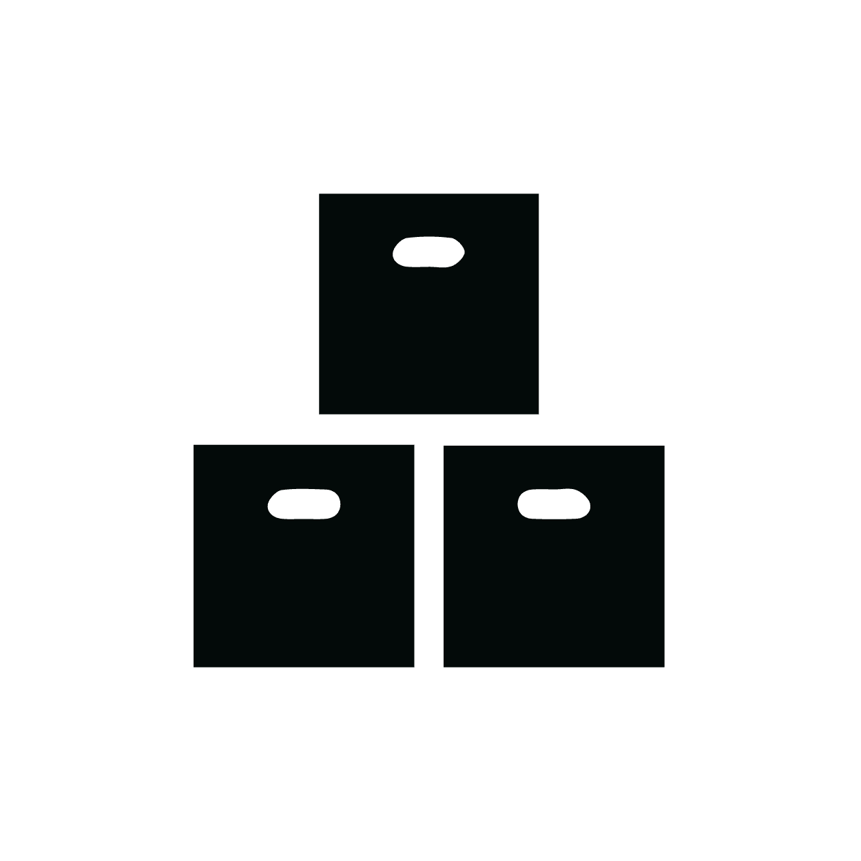 Icon with moving boxes